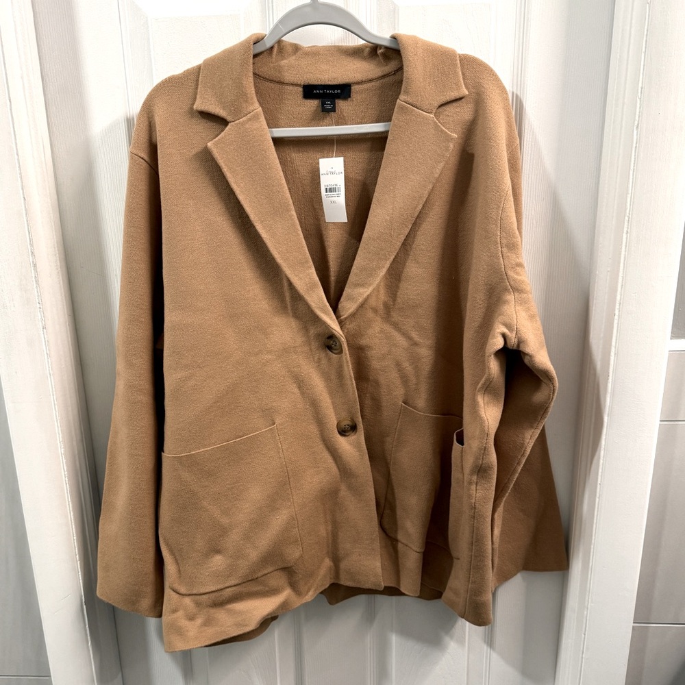 Ann Taylor Tan Cardigan Sweater